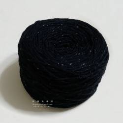 麗波(點點)粗棉線 。黑(蔥) 230g