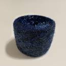 (6折)小物用。水晶晶─藍黑雙色片蔥紗 150g