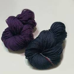 仲夏星空(軟)毛線。深紫 210g