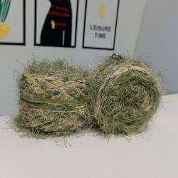 (6折)墨畫風松樹紗。綠粉 200g