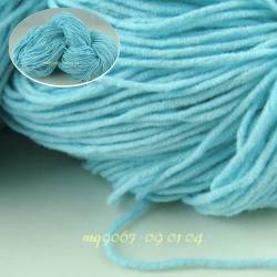 氣質棉質毛線-湖水粉藍 200g